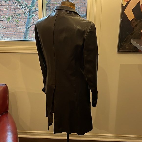 Paul Smith leather trench coat Made in Italy / Great Condition - Picture 3 of 9